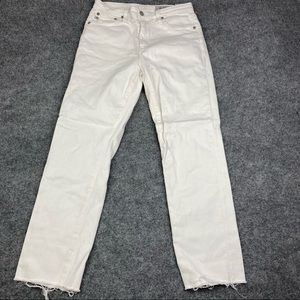 AG Jeans The Isabelle High Rise Straight Crop in 28r Years Amendment